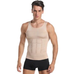 Beige E In Shape Mens Slimming Vest Body Sha Variants X