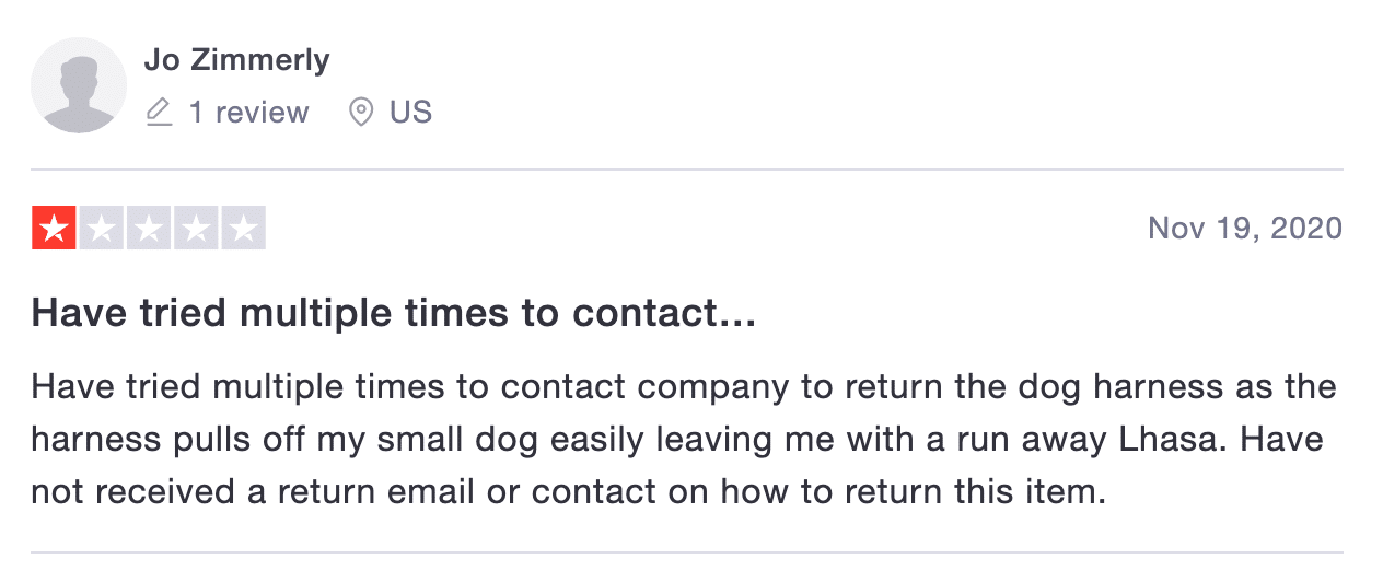 PetSwag customer complaint 3