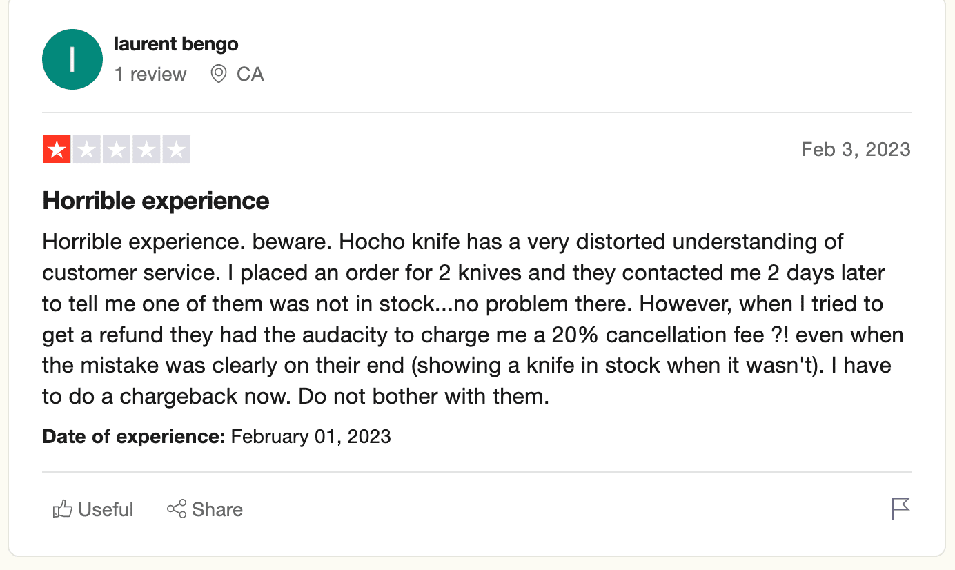 Hocho Knife Review 3